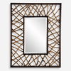 Teak Maze Rectangle Mirror thumbnail 0