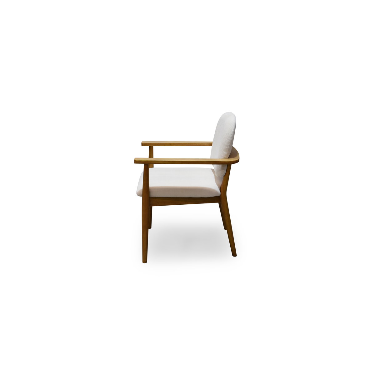 Norrie Dining Chair Cream, by Moe's Home, 24.41" width x 33.46" height x 24.41" depth View 4
