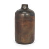 Daya Tall Antiqued Gold Metal Vase, by Mercana, 6.3" length x 6.3" width x 12.2" height thumbnail 1