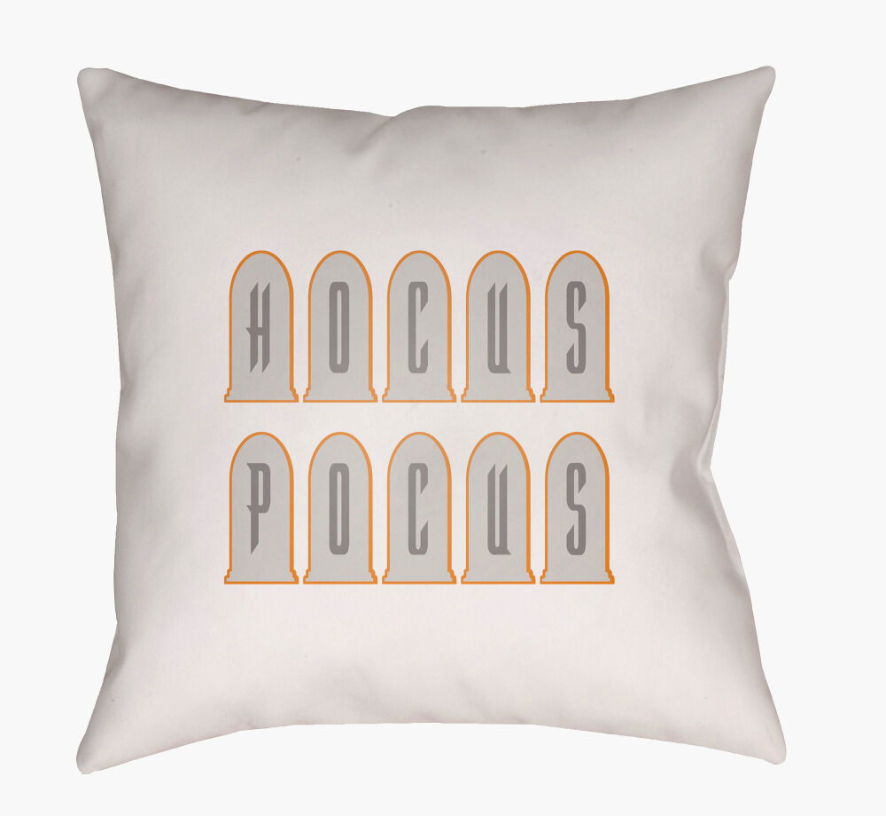 Boo Accent Pillow, Decorative Pillow by Surya, 18" length x 18" width