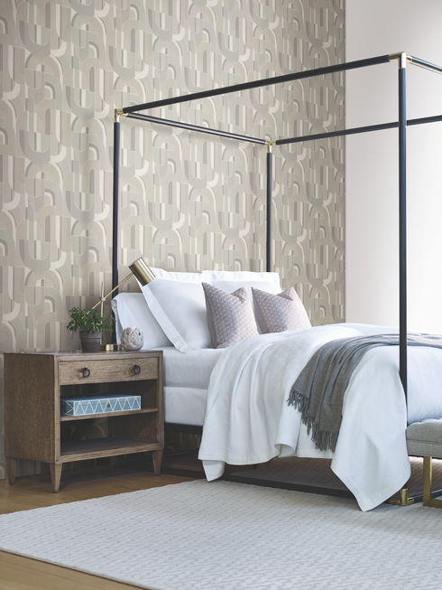 Sculpture Garden Grey Wallpaper