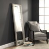 Cacelia Metallic Silver Mirror, by Uttermost, 2'4" width x 6'3.25" height x 2.37" depth thumbnail 5