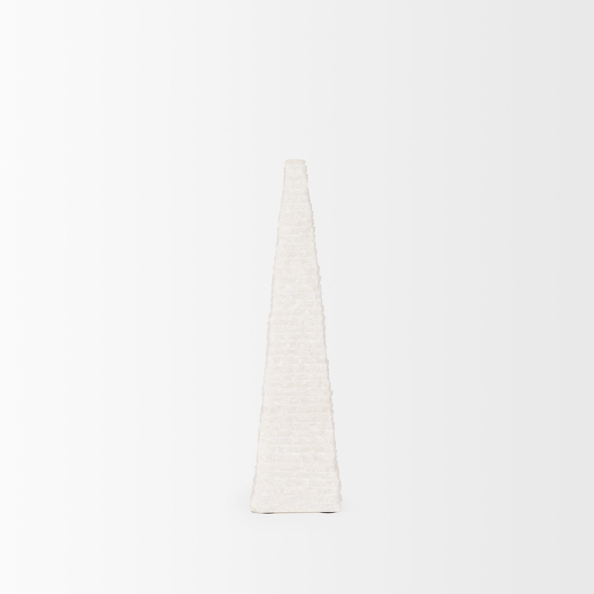 Pyramis White Rough Marble Obelisk 13' large image 