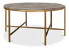 Grey Shagreen Coffee Table, by Sarreid, 2'10" length x 2'10" width x 1'4" height thumbnail 6