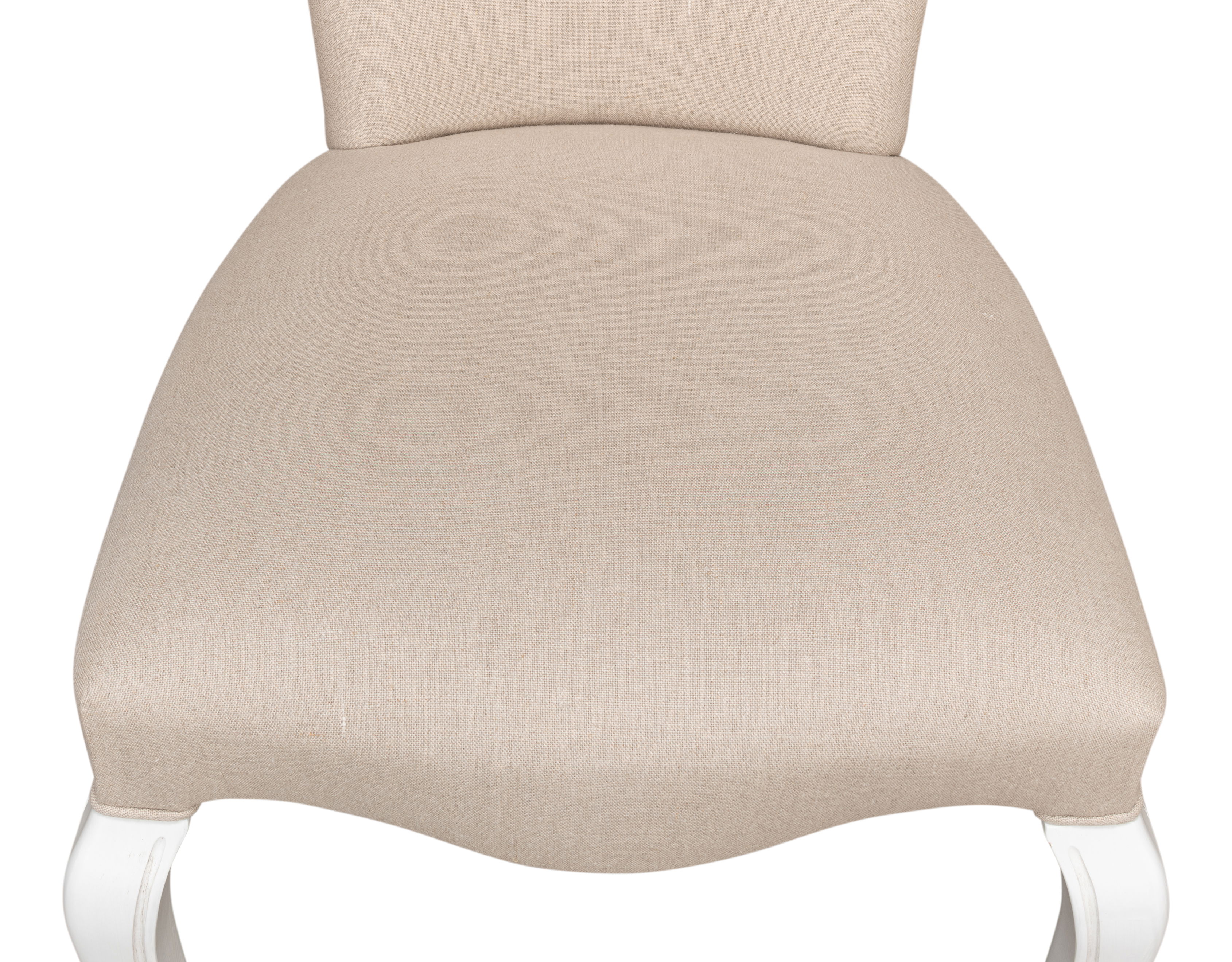 Sidechair, Cortina White W/ Linen Flax large image 