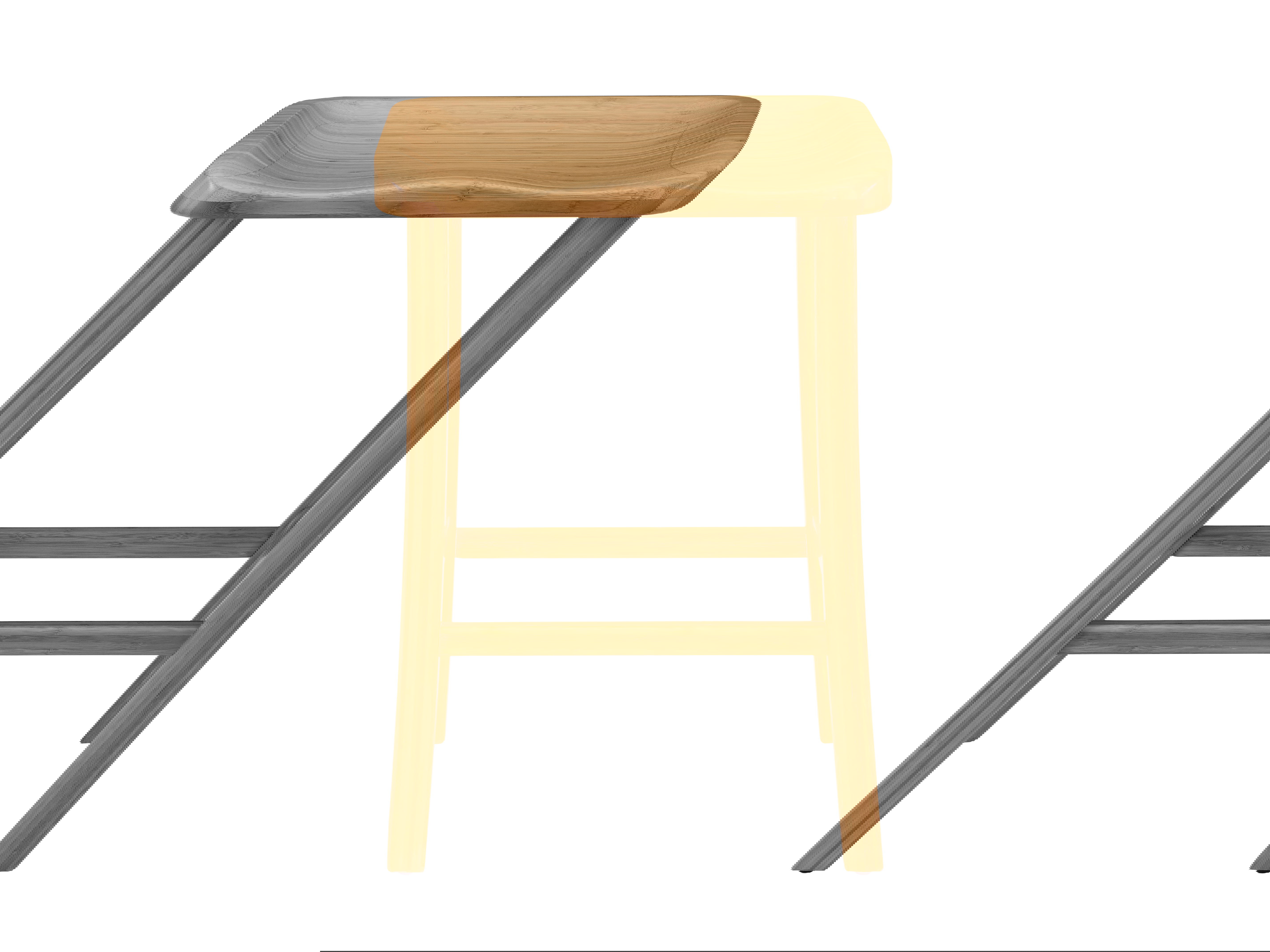 Tulip Counter Height Stool, Caramelized, (Set of 2), Counter & Bar Stool by Greenington, 18" length x 14" width x 26" height View 8