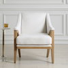 Evolve White Fabric Accent Chair, by Uttermost, 28.5" width x 35" height x 33" depth thumbnail 2