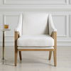 Evolve White Fabric Accent Chair thumbnail 1