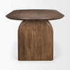 Isla 86.5'L x 39'W Oval Dining Table | Modern | Dark Brown Wood | Seats 6, by Mercana, 86.5" length x 39" width x 30" height thumbnail 6