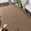 Elmas Handmade Indoor/Outdoor Striped Tan/Gray Area Rug (4'X6') thumbnail 4