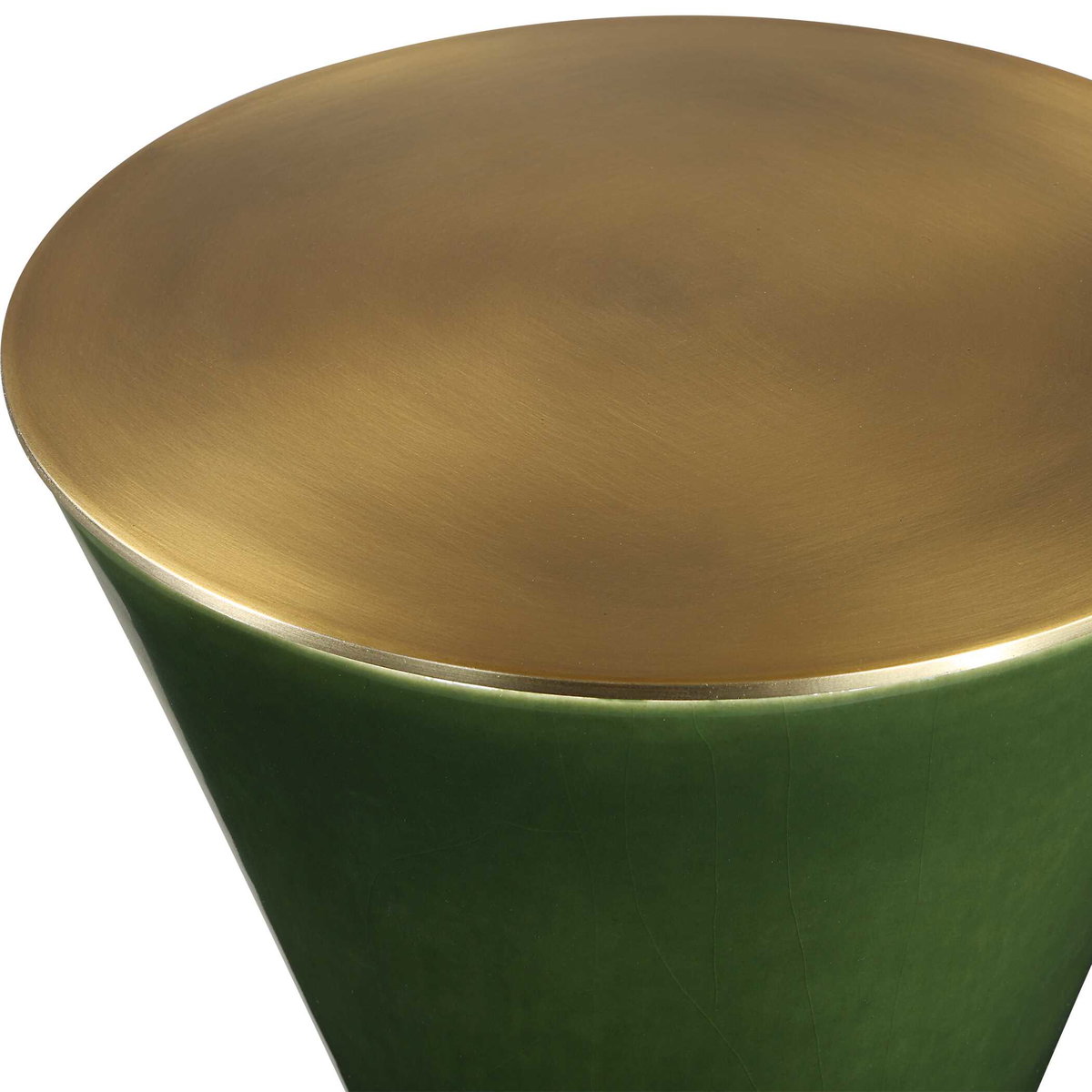 Ronde Jade Green Drink Table, Side & End Table by Uttermost, 8.5" width x 24" height x 8.5" depth View 4
