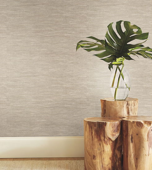 Paper & Thread Weave Cream Wallpaper