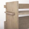 Aida Light Gray Wood Console Table, by Mercana, 76" length x 16" width x 36" height thumbnail 10