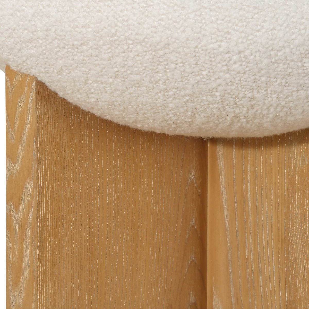 Lainie Minimalist Accent Stool, Low Stool by Uttermost, 18" width x 18.5" height x 18" depth View 7