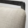Kavalan Low Back 24.25in Seat Counter Stool | Beige Fabric with Metal, Counter & Bar Stool by Mercana, 17.72" length x 20.87" width x 33.46" height thumbnail 10