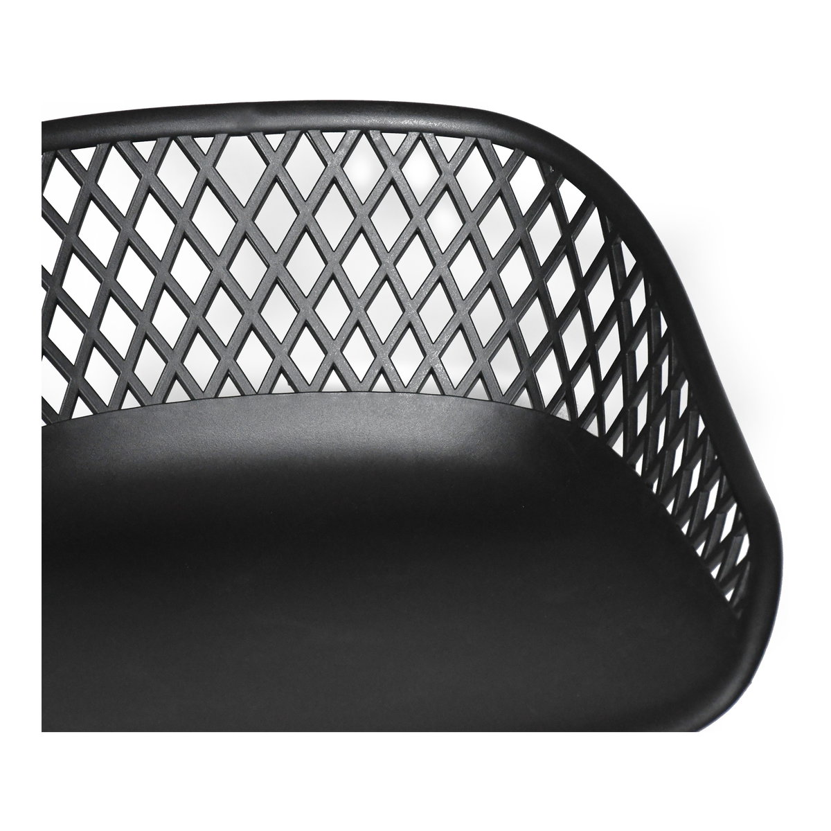 Piazza Outdoor Counter Stool Black - Set Of Two, Outdoor Chair by Moe's Home, 1'7" width x 2'10" height x 1'7" depth View 7
