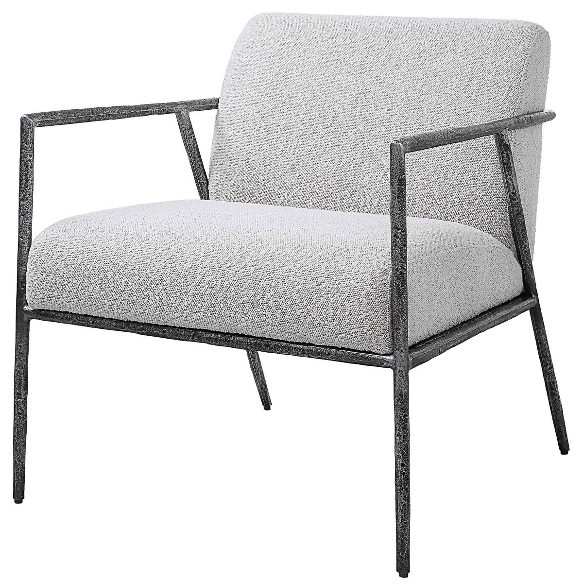 Brisbane Light Gray Accent Chair, by Uttermost, 27" width x 30" height x 30" depth View 4