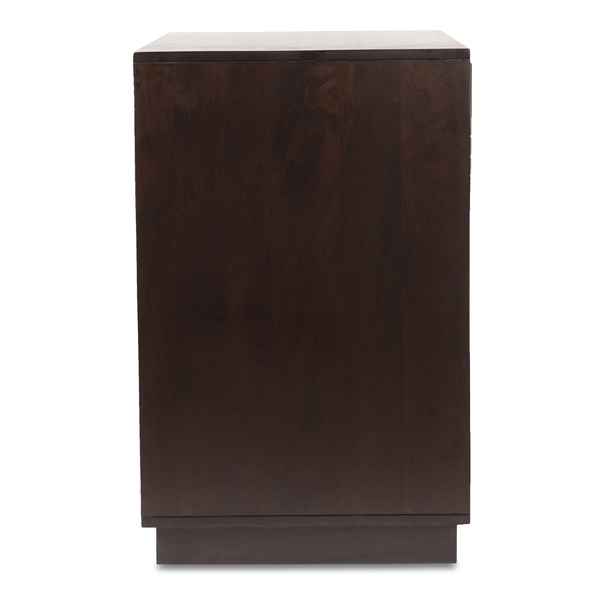 Denman 3 Drawer Nightstand Dark Brown large image 