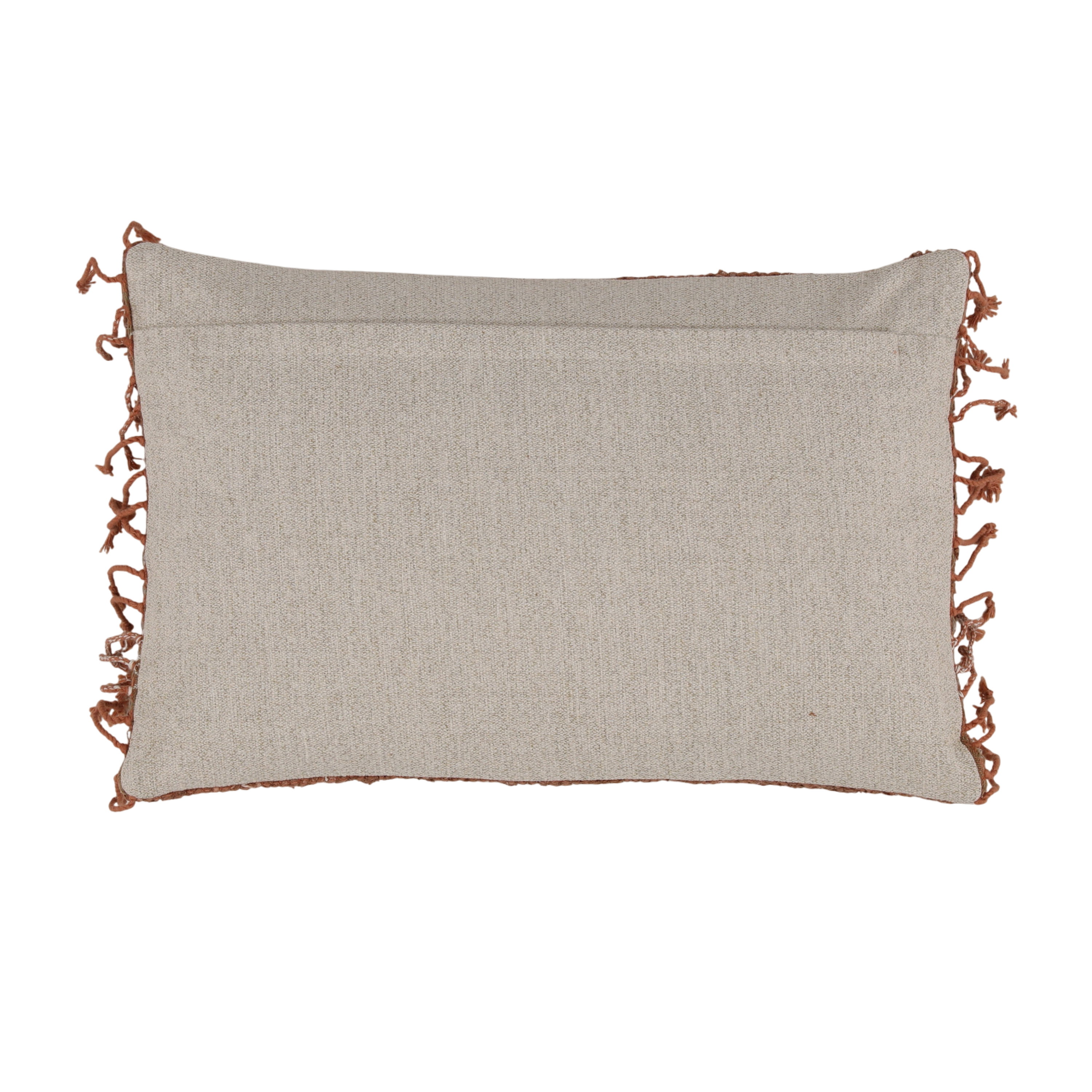 Amandine Pillow Rust, Decorative Pillow by Dovetail, 24" width x 16" height x 8" depth View 2