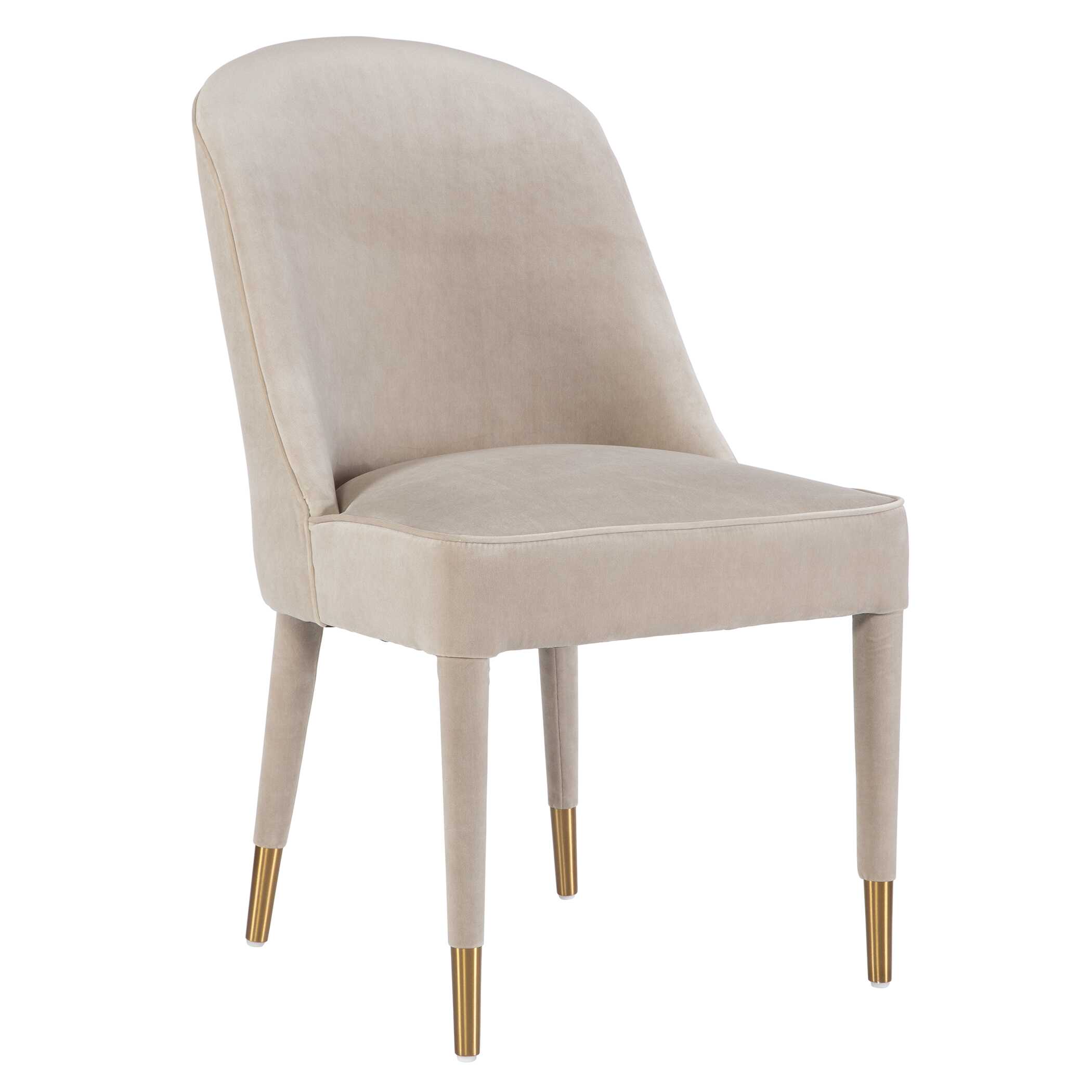 Brie Armless Chair Champagne Set Of 2 large image 