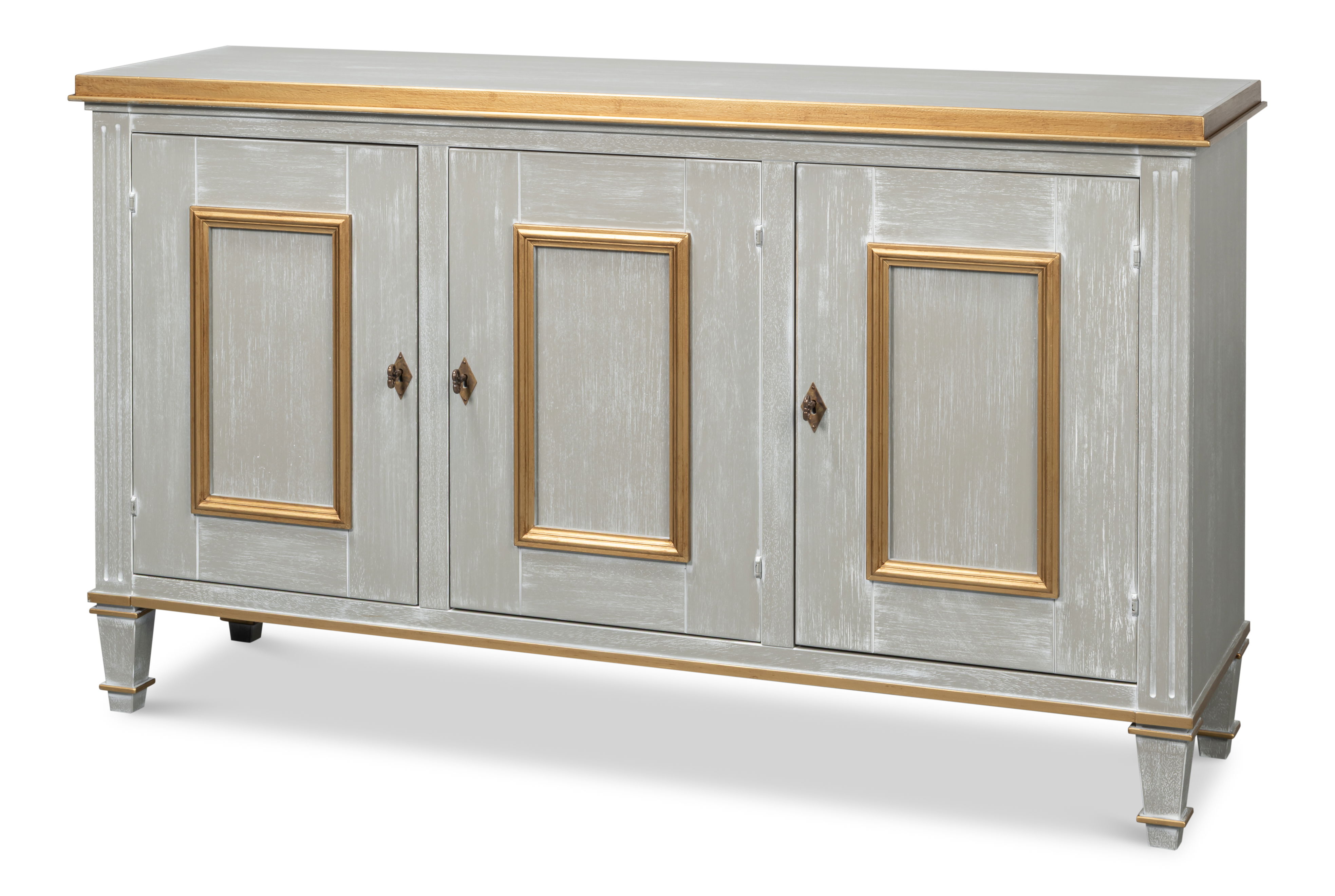 Louis Xvi Buffet,Carmine Legno, Cabinets & Sideboard by Sarreid, 60" length x 18" width x 34" height View 1