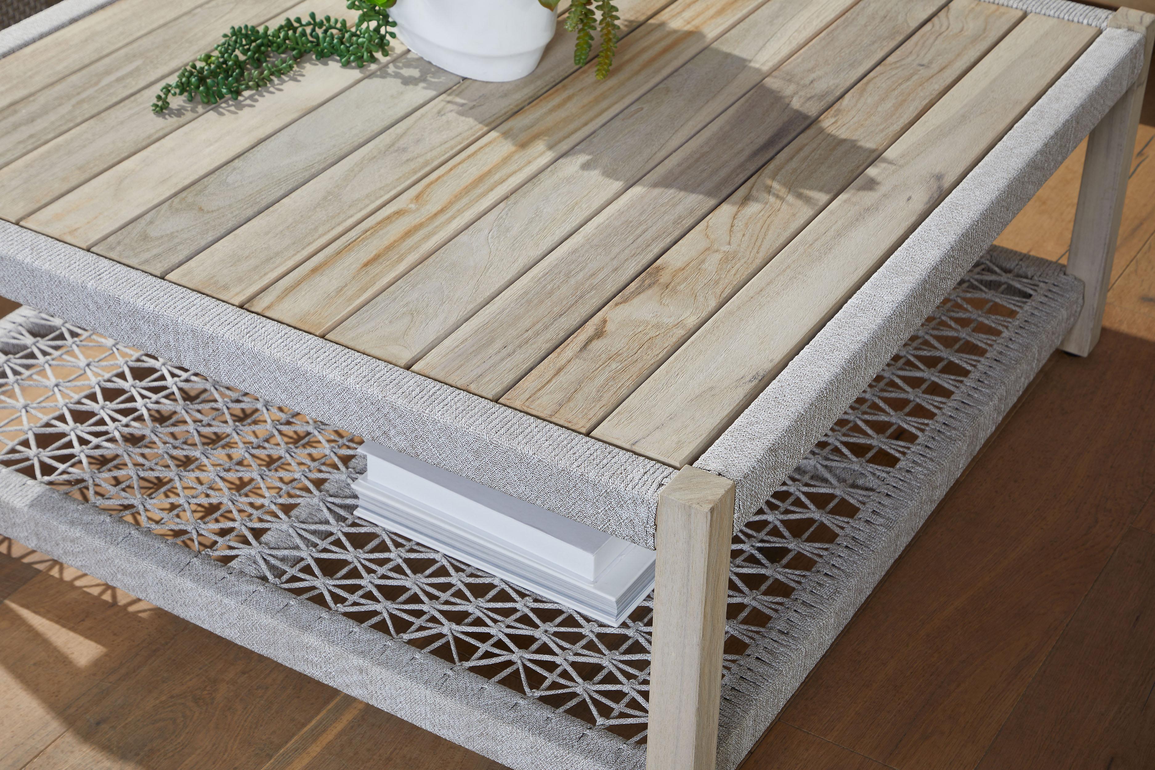 Wrap Outdoor Square Coffee Table large image 