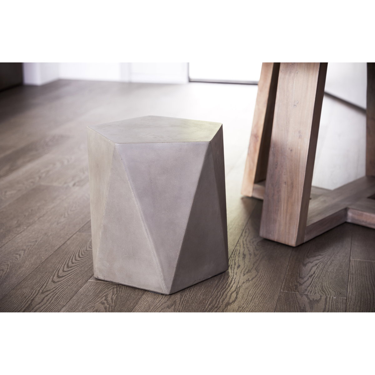 Gem Outdoor Stool Grey, Outdoor Chair by Moe's Home, 1'6" width x 1'6" height x 1'6" depth View 6