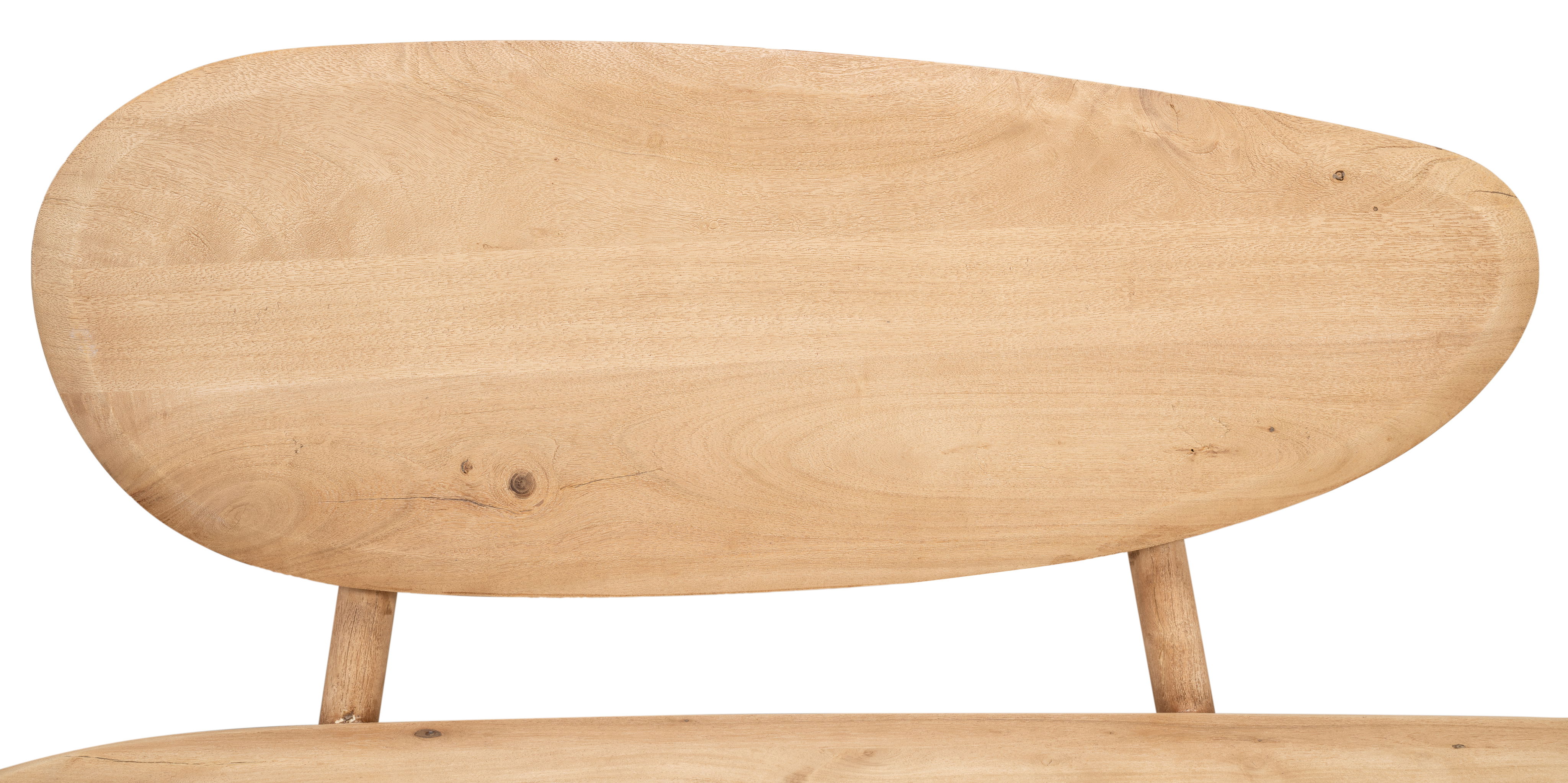 Pebble Bench (1 Back) Lionskin Finish large image 