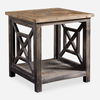 Spiro Reclaimed Wood End Table, Furniture by Uttermost, 19.75" width x 21.62" height x 19.75" depth thumbnail 1