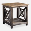 Spiro Reclaimed Wood End Table, Side & End Table by Uttermost, 19.75" width x 21.62" height x 19.75" depth thumbnail 1