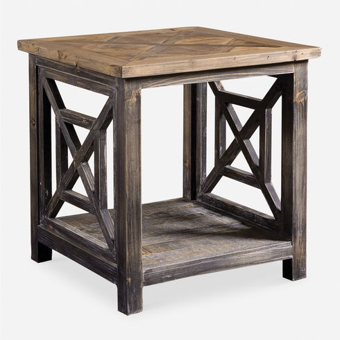 Spiro Reclaimed Wood End Table
