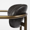 Parker Low Back 26.5in Seat Counter Stool | Brown Faux Leather, Counter & Bar Stool by Mercana, 19" length x 19.75" width x 36" height thumbnail 9