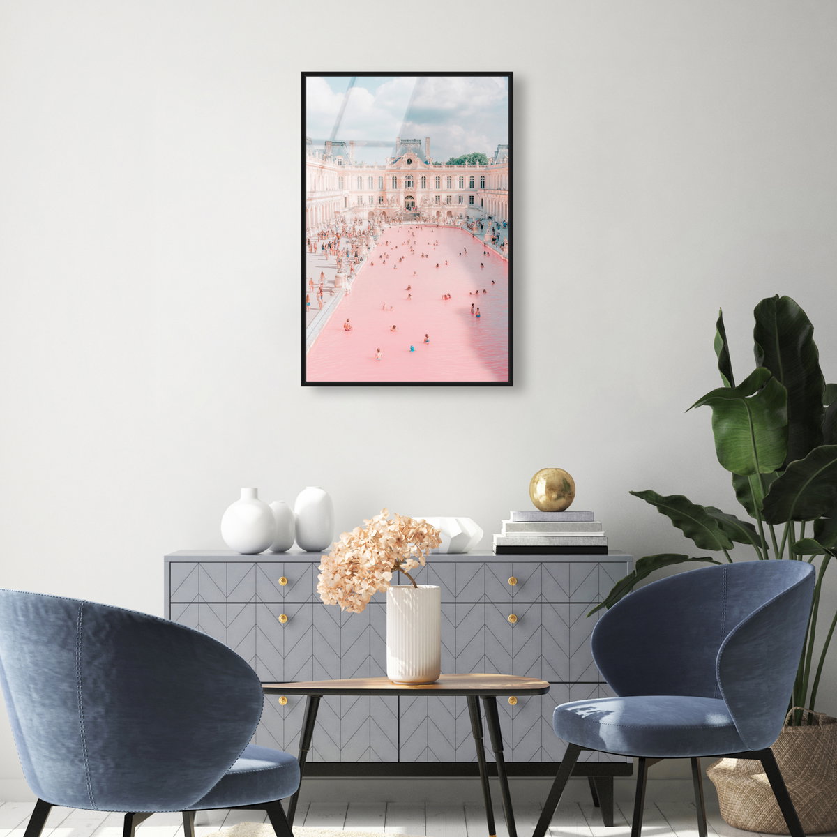Pink Pool (No Embellishment), Art by Oliver Gal,  20x30 View 3