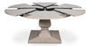 Kelso Jupe Dining Table,Moonskin,M, by Sarreid, 55" length x 55" width x 30" height thumbnail 2