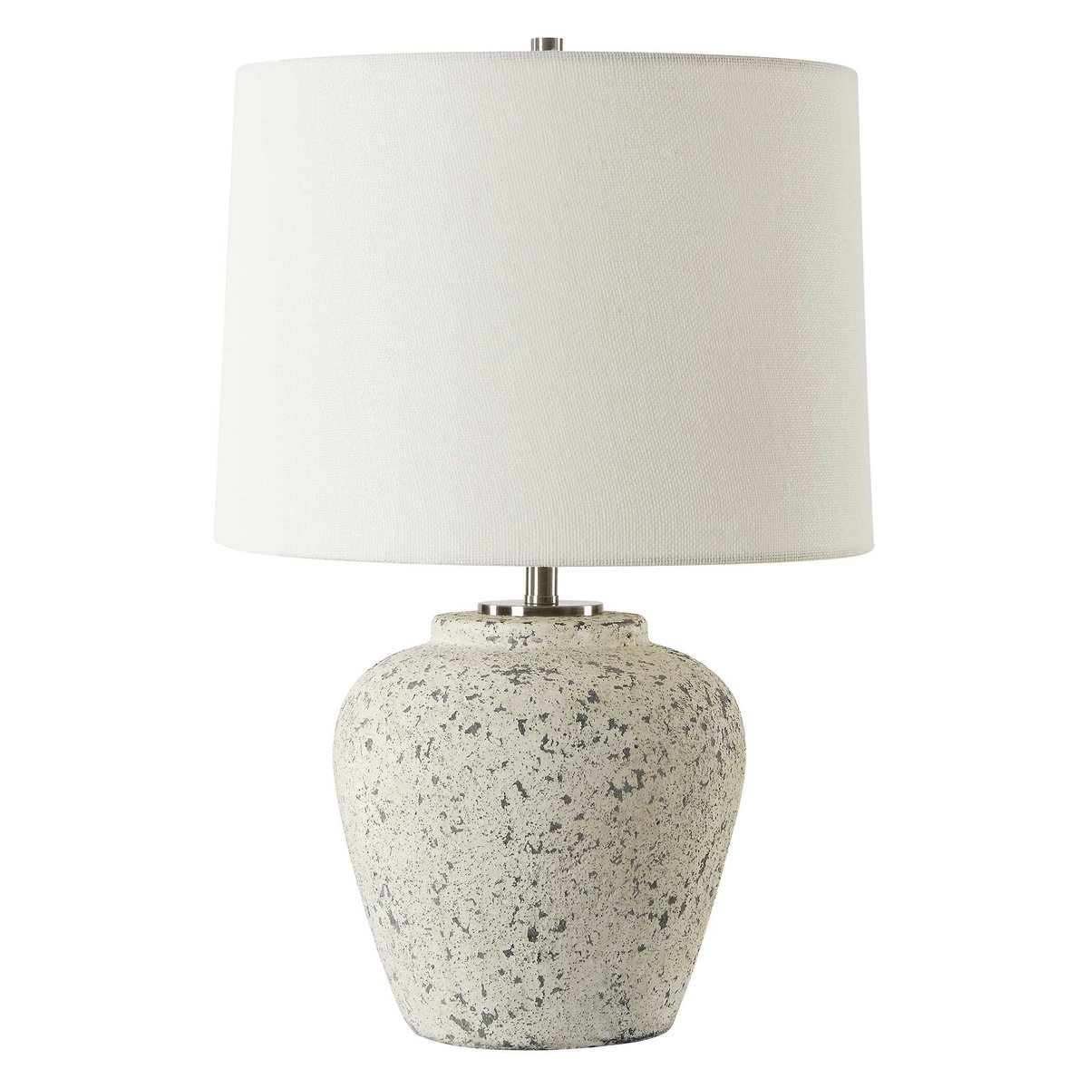 Rupture Aged Ivory Table Lamp, by Uttermost, 13" width x 19" height x 13" depth View 6