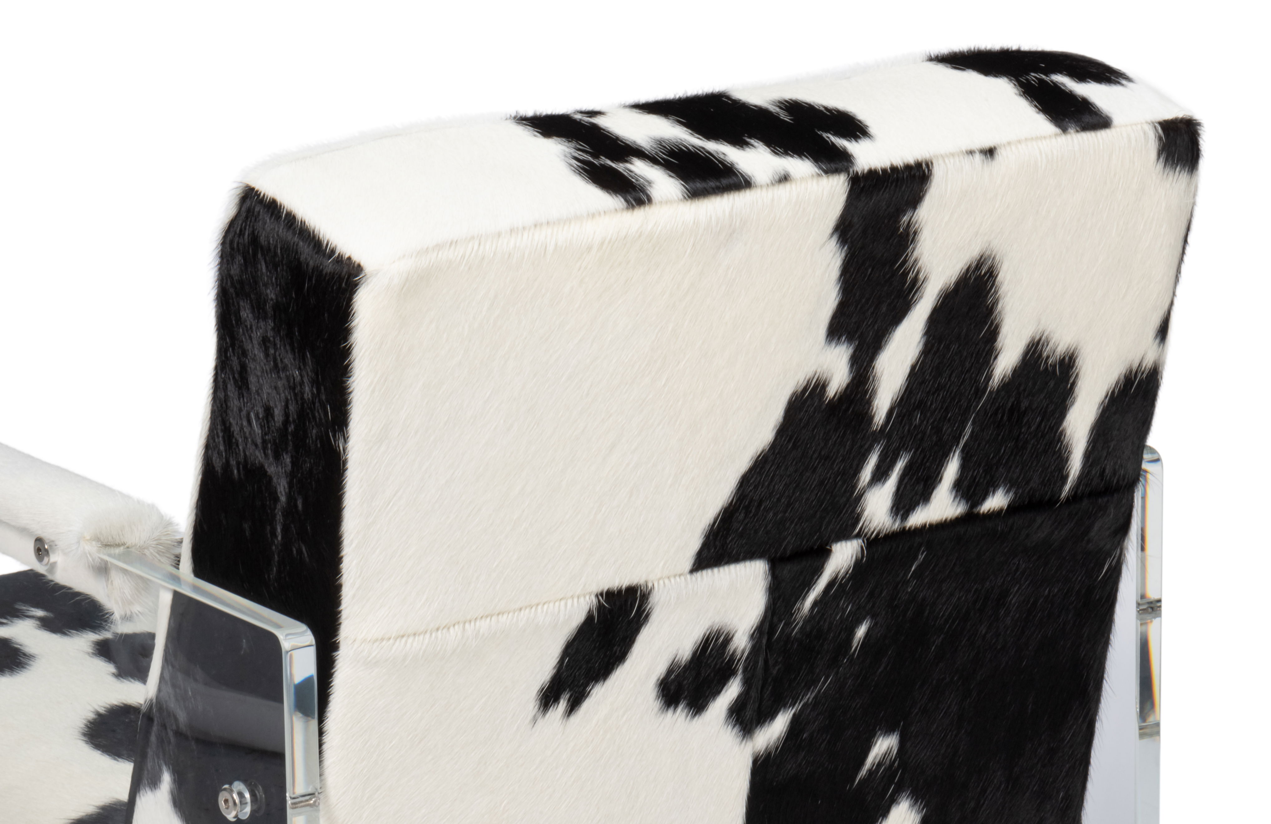 Holloway Armchair, Black & White, Seating by Sarreid, 24" length x 32" width x 31" height View 3
