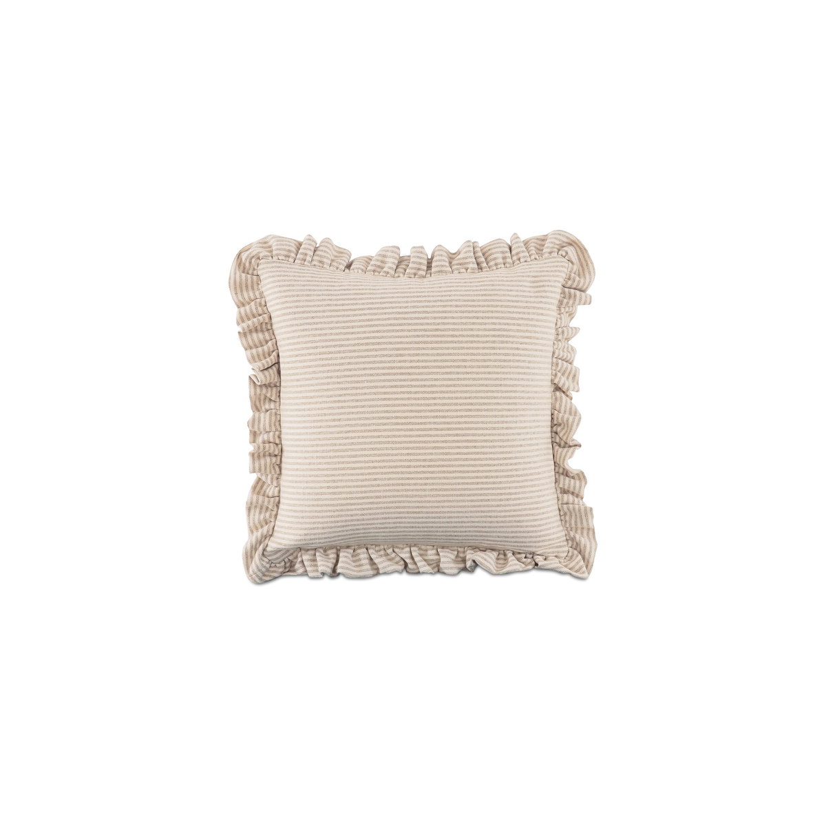 Betty 20 Inch Cushion Beige Stripe, Decorative Pillow by Moe's Home, 20" width x 4" height x 20" depth View 1