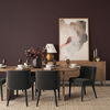 Isla Oval Dining Table with Light Brown Wood Top & Arched Legs, by Mercana, 86.5" length x 39" width x 30" height thumbnail 3