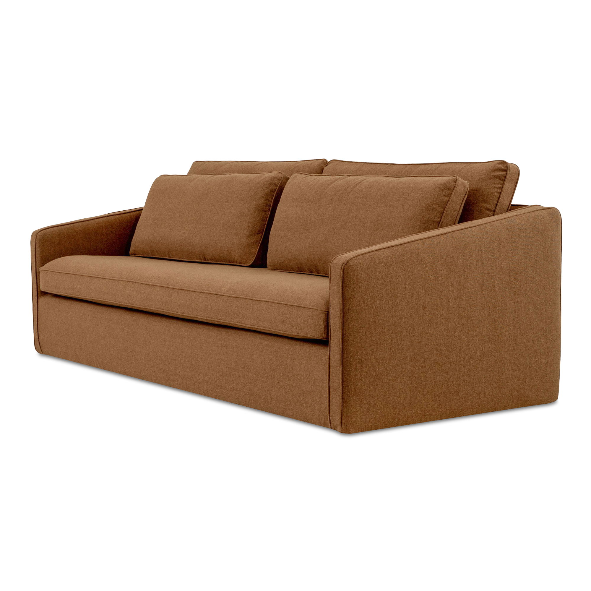 Phoebe Sofa Rust, Sofas & Sectional by Moe's Home, 91.3" width x 28.9" height x 39.4" depth View 3