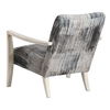 Watercolor Gray Chenille Accent Chair thumbnail 4