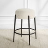 Arles Plush Counter Stool, Counter & Bar Stool by Uttermost, 20.5" width x 26" height x 20.5" depth thumbnail 6