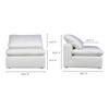 Terra Condo Chair Cream White, Accent Chair by Moe's Home, 38" width x 32" height x 38" depth thumbnail 14