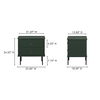 Reagan Nightstand Deep Green, by Moe's Home, 25" width x 24.25" height x 18.5" depth thumbnail 13