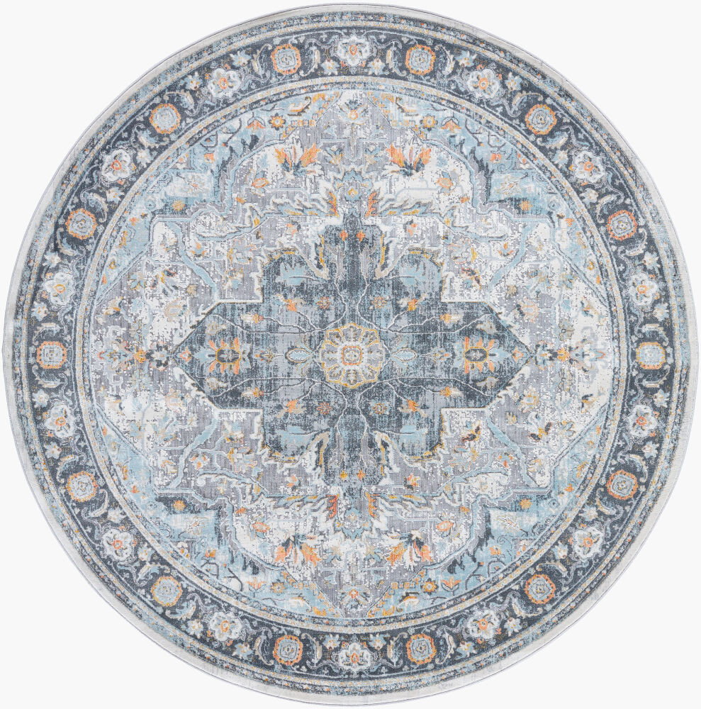 Hassler Machine Woven Rug, by Surya, 7'10.49" length x 7'10.49" width