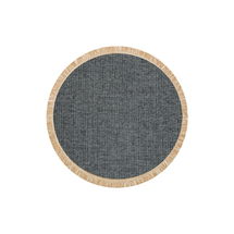 Online Designer Patio Round Brooklyn Ivory/Light Gray Indoor / Outdoor Area Rug