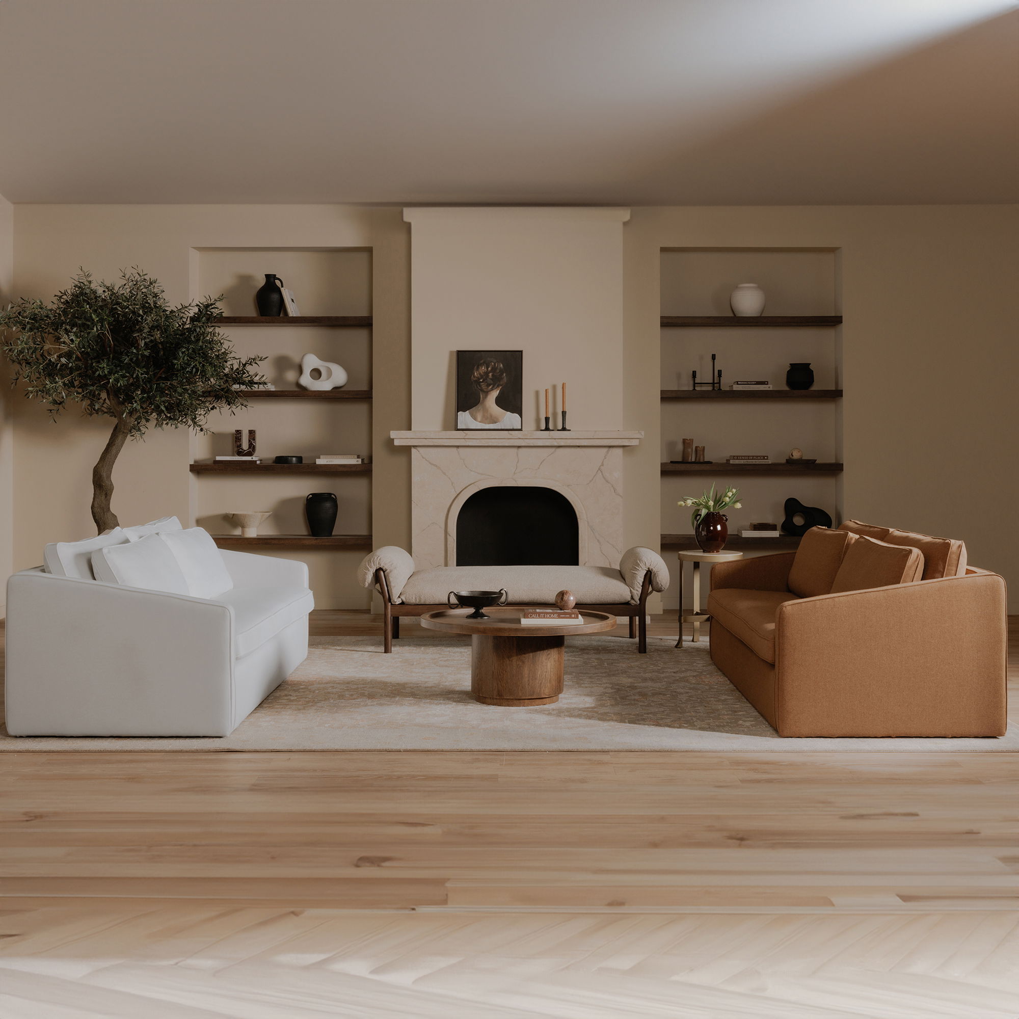 Cohen Coffee Table Brown large image 