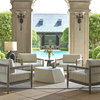 Borneo White Outdoor Lounge Chair, Outdoor Accent Chair by Uttermost, 2'8" width x 2'5" height x 2'8" depth thumbnail 4