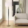 Stowe Satin Black Floor Lamp, by Uttermost, 18" width x 66.25" height x 18" depth thumbnail 4