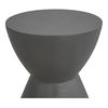 Hourglass Outdoor Stool Dark Grey, Counter & Bar Stool by Moe's Home, 15" width x 18" height x 15" depth thumbnail 3