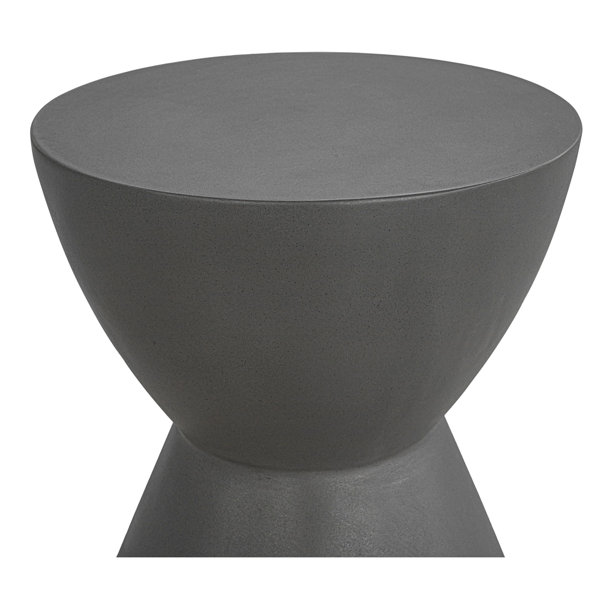 Hourglass Outdoor Stool Grey, Outdoor Chair by Moe's Home, 1'3" width x 1'6" height x 1'3" depth View 3